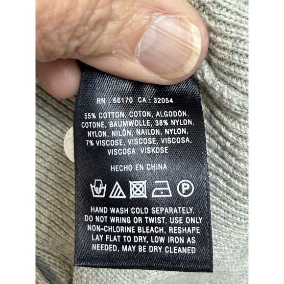 Anthropology Women’s Button Up Cardigan Sweater Gray Cotton Blend NWT Sz M - Picture 11 of 14